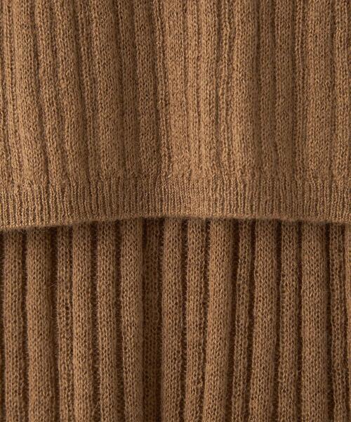 EMMEL REFINES（エメルリファインズ）の「＜EMMEL REFINES（エメル リファインズ）＞EM リブ タートル付き マルチウェイ ニット（ニット/セーター・レディース・ベージュ/ブラック/モカ/ターコイズブルー/パープル・FREE）」の17枚目の写真