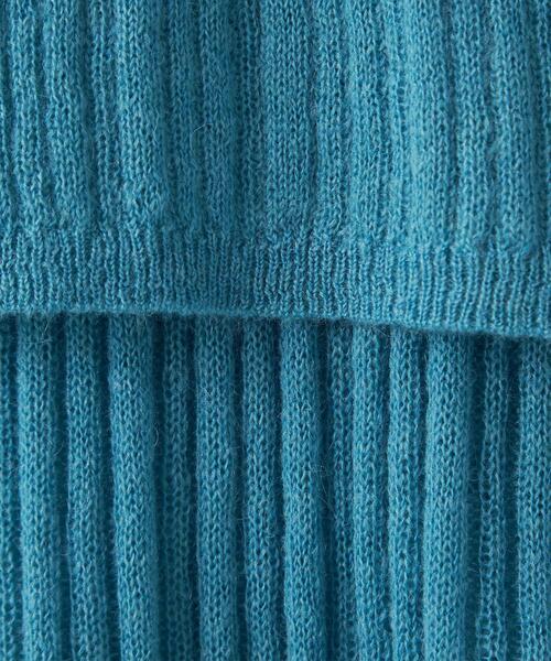 EMMEL REFINES（エメルリファインズ）の「＜EMMEL REFINES（エメル リファインズ）＞EM リブ タートル付き マルチウェイ ニット（ニット/セーター・レディース・ベージュ/ブラック/モカ/ターコイズブルー/パープル・FREE）」の20枚目の写真