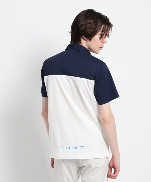 adabat(アダバット)の「◆【吸水速乾/UVカット】バイカラー 半袖ポロシャツ(ポロシャツ・メンズ・ピンク系その他2/ホワイト系9/ブラック系3・46/48/50)」の20枚目の写真