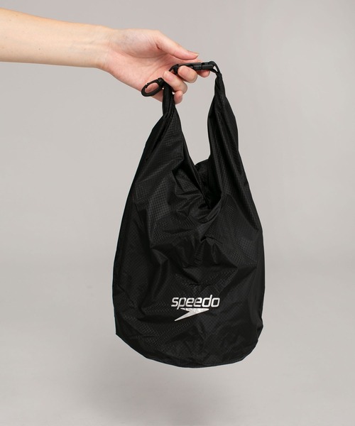 Speedo（スピード）の「Speedo/ハイドロエアウォータープルーフ ナイロンバッグ8L（エコバッグ/サブバッグ・レディース・ブラック/カーキ・FREE）」の7枚目の写真