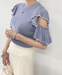 INGNI | 配色フリルニット(ニット/セーター)