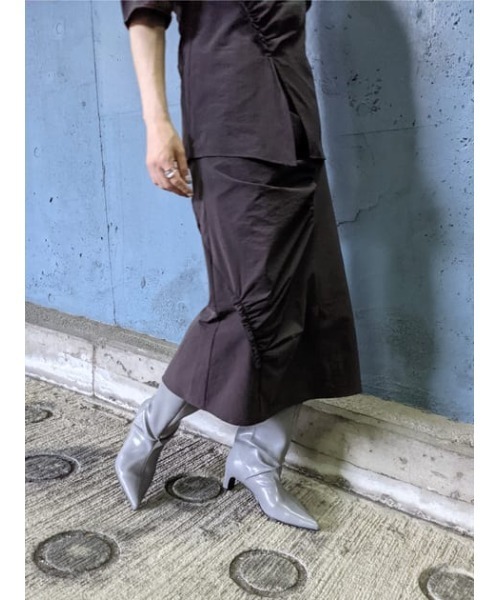 THROW by SLY(スローバイスライ)の「THROW SHIRRING PUFF TOPS シャーリングパフ トップス(シャツ/ブラウス・レディース・ライトブルー/グレー・FREE)」の11枚目の写真