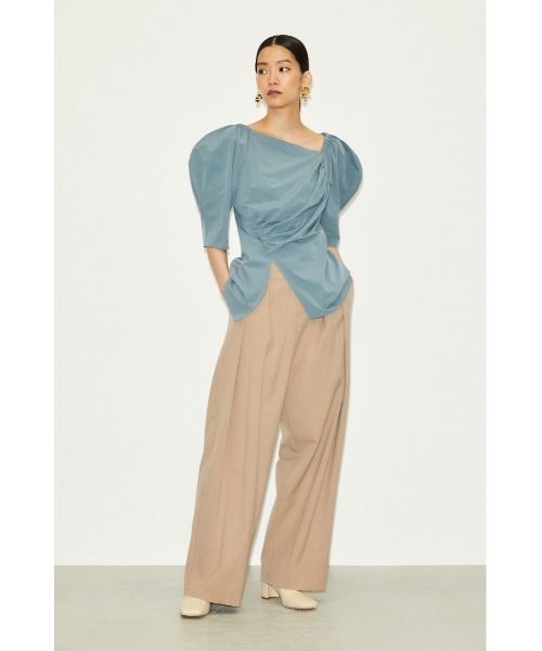 THROW by SLY(スローバイスライ)の「THROW SHIRRING PUFF TOPS シャーリングパフ トップス(シャツ/ブラウス・レディース・ライトブルー/グレー・FREE)」の15枚目の写真