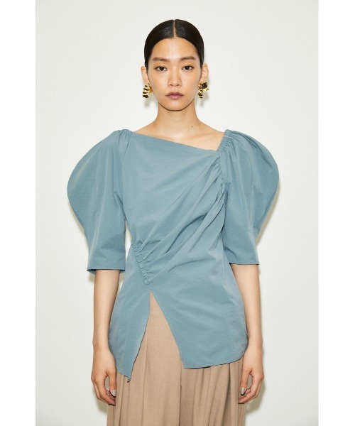 THROW by SLY(スローバイスライ)の「THROW SHIRRING PUFF TOPS シャーリングパフ トップス(シャツ/ブラウス・レディース・ライトブルー/グレー・FREE)」の14枚目の写真