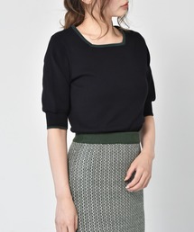 RETRO GIRL | パイピングカラーニット(ニット/セーター)