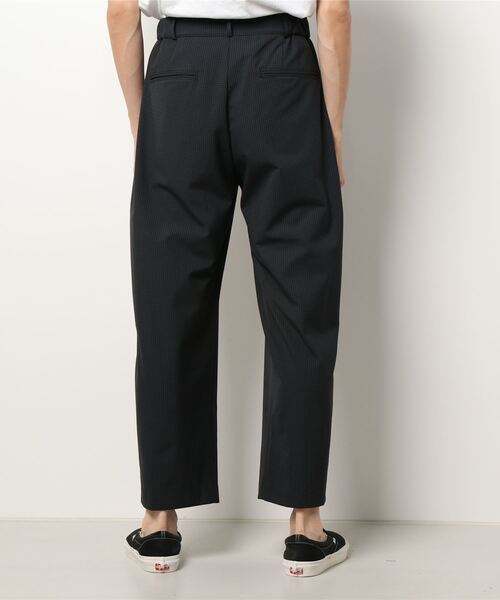 CIAOPANIC（チャオパニック）の「TR2WAYストレッチチェック柄2タックワイドテーパードスラックスパンツ（スラックス・メンズ・ブルー/ブラウン・LARGE/MEDIUM）」の4枚目の写真