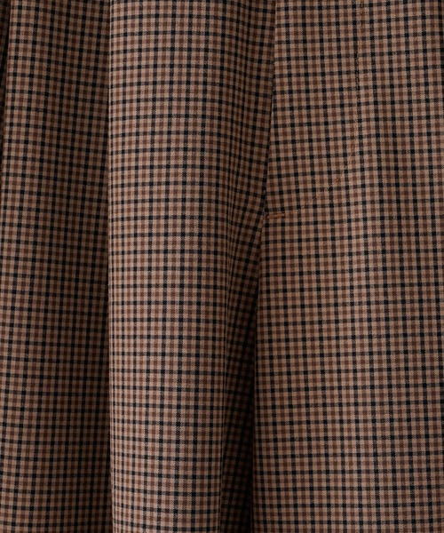 CIAOPANIC（チャオパニック）の「TR2WAYストレッチチェック柄2タックワイドテーパードスラックスパンツ（スラックス・メンズ・ブルー/ブラウン・LARGE/MEDIUM）」の5枚目の写真