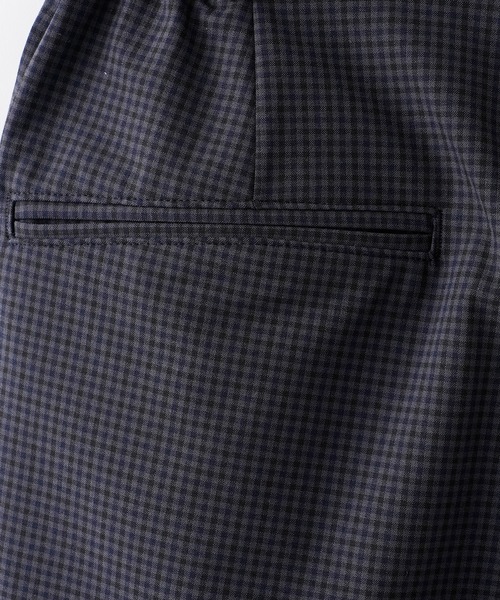 CIAOPANIC（チャオパニック）の「TR2WAYストレッチチェック柄2タックワイドテーパードスラックスパンツ（スラックス・メンズ・ブルー/ブラウン・LARGE/MEDIUM）」の17枚目の写真