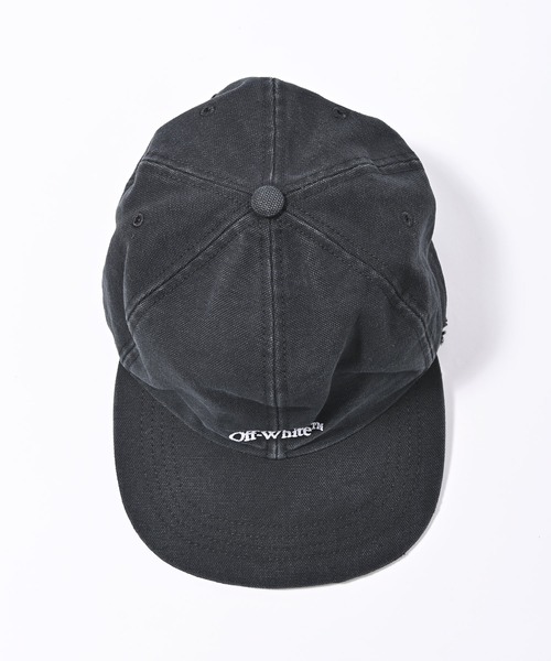 off white（オフホワイト）の「OFF WHITE (オフ ホワイト) BOOKISH OW BASEBALL CAP キャップ（キャップ・メンズ・ブラック・FREE）」の6枚目の写真