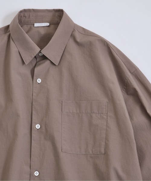Blanc YM（ブランワイエム）の「Blanc YM ブランワイエム / Cotton Wide Shirt コットン オーバーサイズ 長袖ワイドシャツ / BL-21A-CWC（シャツ/ブラウス・メンズ・オリーブ・MEDIUM/SMALL）」の16枚目の写真