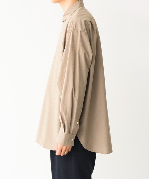 Blanc YM（ブランワイエム）の「Blanc YM ブランワイエム / Cotton Wide Shirt コットン オーバーサイズ 長袖ワイドシャツ / BL-21A-CWC（シャツ/ブラウス・メンズ・オリーブ・MEDIUM/SMALL）」の10枚目の写真