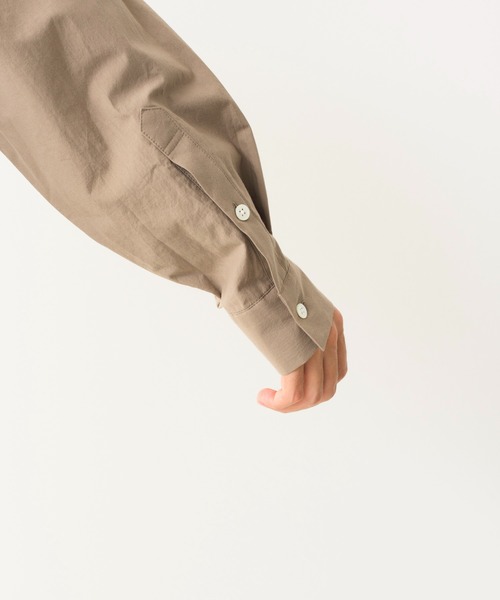 Blanc YM（ブランワイエム）の「Blanc YM ブランワイエム / Cotton Wide Shirt コットン オーバーサイズ 長袖ワイドシャツ / BL-21A-CWC（シャツ/ブラウス・メンズ・オリーブ・MEDIUM/SMALL）」の13枚目の写真