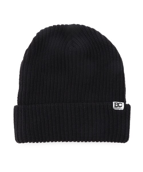 BASECONTROL(ベースコントロール)の「◆ベーシック あぜ編み ニットキャップ(ニットキャップ/ビーニー・メンズ・アイボリー/ブラック/ブラウン系/ベージュ/レッド系1/オレンジ/パープル/ライトパープル/パープル系/ネイビー・99)」の2枚目の写真