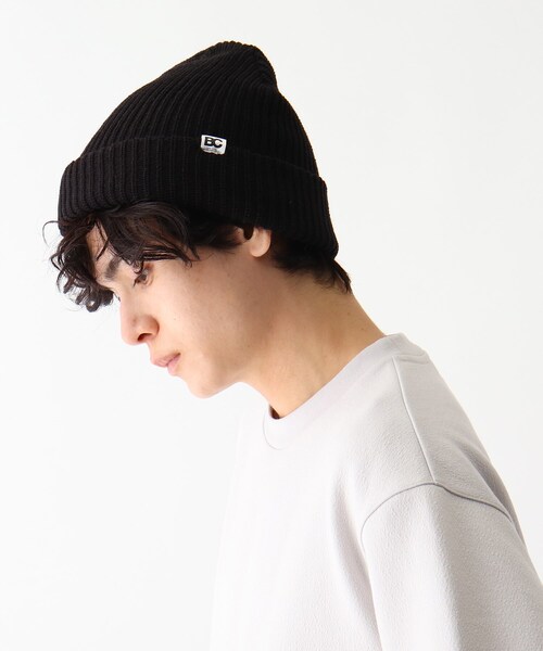 BASECONTROL(ベースコントロール)の「◆ベーシック あぜ編み ニットキャップ(ニットキャップ/ビーニー・メンズ・アイボリー/ブラック/ブラウン系/ベージュ/レッド系1/オレンジ/パープル/ライトパープル/パープル系/ネイビー・99)」の11枚目の写真