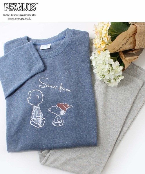 PEANUTS(ピーナッツ)の「【SNOOPY】スヌーピーチュニックワンピ&パンツ ルームウェアセット(ルームウェア/パジャマ)」 - WEAR