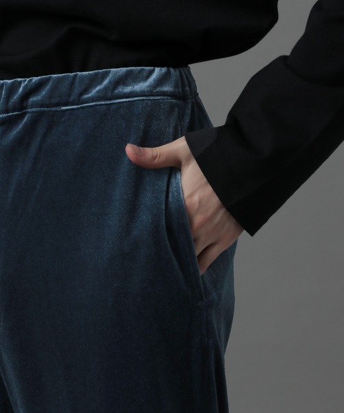 HARE(ハレ)の「【SETUP対応】ベロアイージーパンツ(HARE)(その他パンツ・メンズ・ブラック/ブルー・FREE)」の9枚目の写真