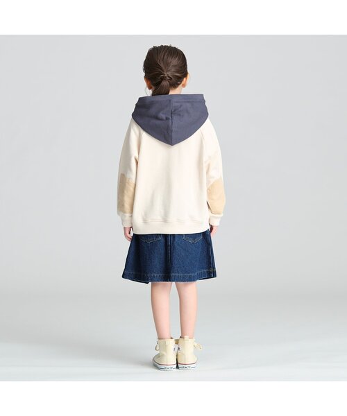 BREEZE（ブリーズ）の「ボックスタックスカート（スカート・キッズ・ブルー/ブラック・130/120/90/100/110/140/80）」の4枚目の写真