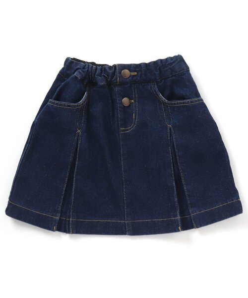 BREEZE（ブリーズ）の「ボックスタックスカート（スカート・キッズ・ブルー/ブラック・130/120/90/100/110/140/80）」の7枚目の写真