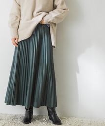 URBAN RESEARCH | 【Oggi１１月号掲載】レザーライクロングプリーツスカート(スカート)