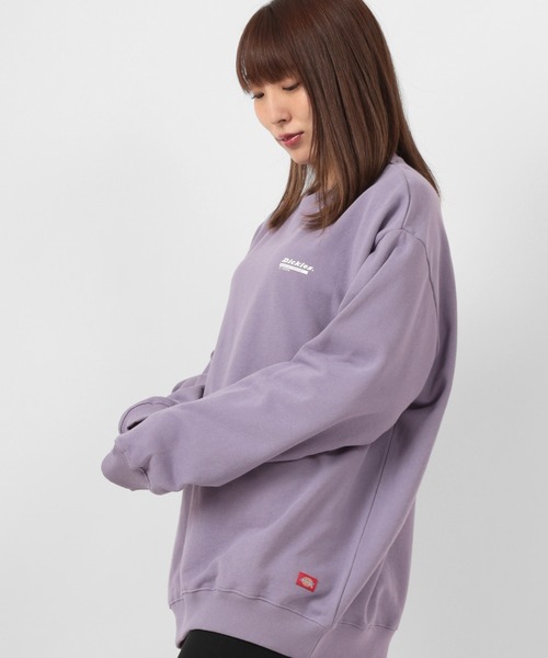 Dickies（ディッキーズ）の「【Dickies/ディッキーズ】ブランドロゴ　フロント＆バックプリント　長袖スウェット（スウェット・レディース・ホワイト/ホワイト系その他/ブラック/ダークブルー/ラベンダー/ホワイト系その他3/ブラウン/ホワイト系その他2・M/L）」の8枚目の写真