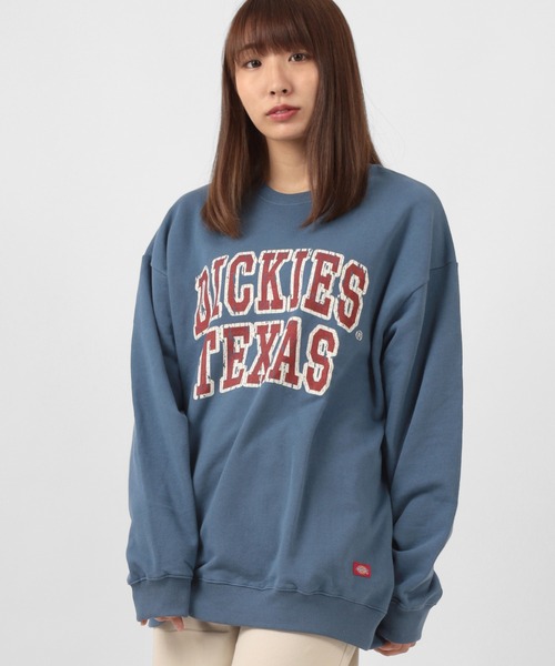 Dickies（ディッキーズ）の「【Dickies/ディッキーズ】ブランドロゴ　フロント＆バックプリント　長袖スウェット（スウェット・レディース・ホワイト/ホワイト系その他/ブラック/ダークブルー/ラベンダー/ホワイト系その他3/ブラウン/ホワイト系その他2・M/L）」の7枚目の写真