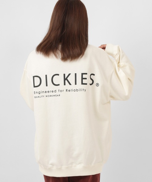 Dickies（ディッキーズ）の「【Dickies/ディッキーズ】ブランドロゴ　フロント＆バックプリント　長袖スウェット（スウェット・レディース・ホワイト/ホワイト系その他/ブラック/ダークブルー/ラベンダー/ホワイト系その他3/ブラウン/ホワイト系その他2・M/L）」の9枚目の写真