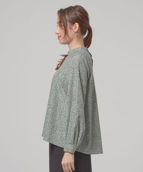 closet story(クローゼットストーリー)の「<closet story(クローゼットストーリー)>レオパード ハイネック ブラウス(シャツ/ブラウス・レディース・ダークブラウン/ライム・FREE)」の5枚目の写真