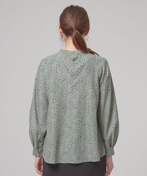 closet story(クローゼットストーリー)の「<closet story(クローゼットストーリー)>レオパード ハイネック ブラウス(シャツ/ブラウス・レディース・ダークブラウン/ライム・FREE)」の6枚目の写真