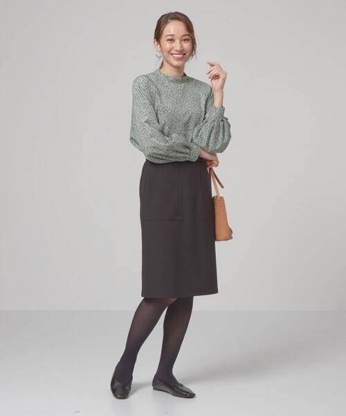 closet story(クローゼットストーリー)の「<closet story(クローゼットストーリー)>レオパード ハイネック ブラウス(シャツ/ブラウス・レディース・ダークブラウン/ライム・FREE)」の12枚目の写真