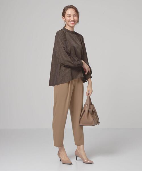 closet story(クローゼットストーリー)の「<closet story(クローゼットストーリー)>レオパード ハイネック ブラウス(シャツ/ブラウス・レディース・ダークブラウン/ライム・FREE)」の3枚目の写真