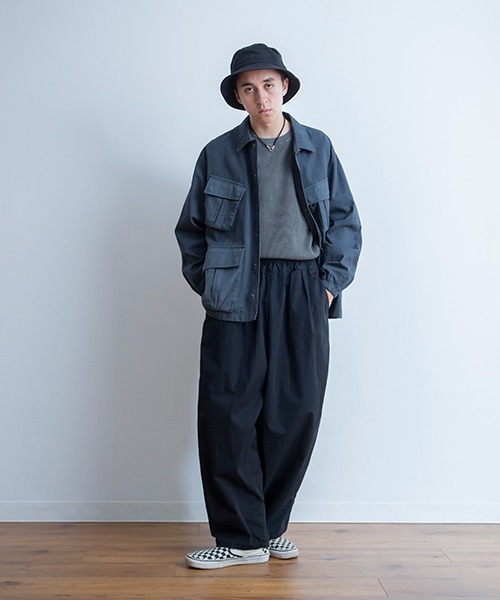 Universal Style Wear(ユニバーサルスタイルウェア)の「Universal Style Wear ダイイングワッフル ラグラン ルーズロンT(Tシャツ/カットソー・メンズ・ホワイト/ネイビー/スミクロ/カーキ・X-LARGE/MEDIUM/LARGE)」の7枚目の写真