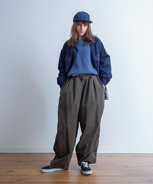 Universal Style Wear(ユニバーサルスタイルウェア)の「Universal Style Wear ダイイングワッフル ラグラン ルーズロンT(Tシャツ/カットソー・メンズ・ホワイト/ネイビー/スミクロ/カーキ・X-LARGE/MEDIUM/LARGE)」の8枚目の写真