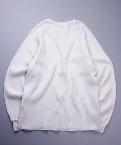 Universal Style Wear(ユニバーサルスタイルウェア)の「Universal Style Wear ダイイングワッフル ラグラン ルーズロンT(Tシャツ/カットソー・メンズ・ホワイト/ネイビー/スミクロ/カーキ・X-LARGE/MEDIUM/LARGE)」の14枚目の写真