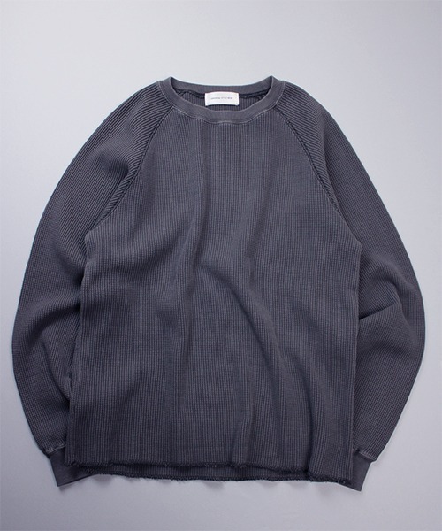 Universal Style Wear(ユニバーサルスタイルウェア)の「Universal Style Wear ダイイングワッフル ラグラン ルーズロンT(Tシャツ/カットソー・メンズ・ホワイト/ネイビー/スミクロ/カーキ・X-LARGE/MEDIUM/LARGE)」の15枚目の写真