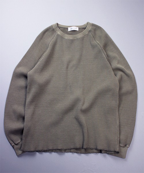 Universal Style Wear(ユニバーサルスタイルウェア)の「Universal Style Wear ダイイングワッフル ラグラン ルーズロンT(Tシャツ/カットソー・メンズ・ホワイト/ネイビー/スミクロ/カーキ・X-LARGE/MEDIUM/LARGE)」の16枚目の写真