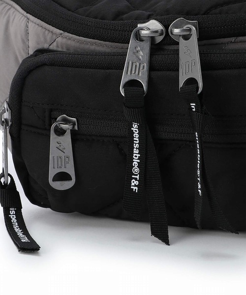 INDISPENSABLE （インディスペンサブル）の「INDISPENSABLE BELT BAG STICKY OQ / インディスペンサブル ベルトバッグ ブラック（ボディバッグ/ウエストポーチ・メンズ・ブラック・FREE）」の5枚目の写真