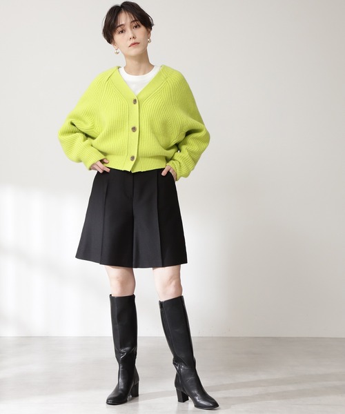 N.（N. Natural Beauty Basic）（エヌエヌナチュラルビューティーベーシック）の「◆ハイウエストキュロットパンツ（その他パンツ・レディース・ブラック/モカ/ストライプ・MEDIUM）」の14枚目の写真