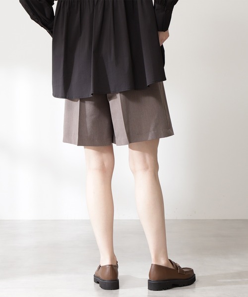 N.（N. Natural Beauty Basic）（エヌエヌナチュラルビューティーベーシック）の「◆ハイウエストキュロットパンツ（その他パンツ・レディース・ブラック/モカ/ストライプ・MEDIUM）」の7枚目の写真