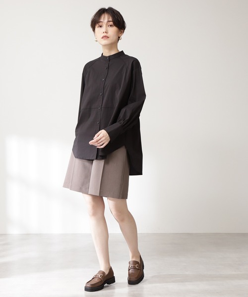 N.（N. Natural Beauty Basic）（エヌエヌナチュラルビューティーベーシック）の「◆ハイウエストキュロットパンツ（その他パンツ・レディース・ブラック/モカ/ストライプ・MEDIUM）」の10枚目の写真