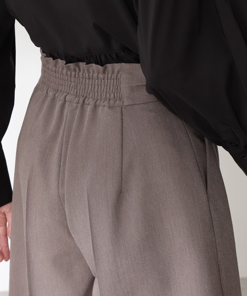 N.（N. Natural Beauty Basic）（エヌエヌナチュラルビューティーベーシック）の「◆ハイウエストキュロットパンツ（その他パンツ・レディース・ブラック/モカ/ストライプ・MEDIUM）」の9枚目の写真