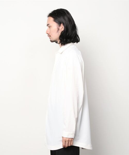 NO COFFEE（ノーコーヒー）の「ナイロンタイプライタークロスシャツ（シャツ/ブラウス・メンズ・ホワイト/ブラック/ネイビー・X-LARGE/MEDIUM/LARGE）」の7枚目の写真