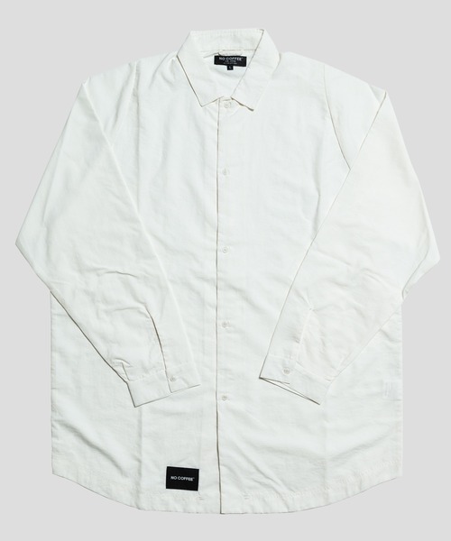 NO COFFEE（ノーコーヒー）の「ナイロンタイプライタークロスシャツ（シャツ/ブラウス・メンズ・ホワイト/ブラック/ネイビー・X-LARGE/MEDIUM/LARGE）」の8枚目の写真