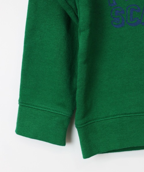 RUGGEDWORKS（ラゲッドワークス）の「《made in Japan》　コミカル恐竜　裏起毛トレーナー（スウェット・キッズ・キャメル/グリーン・110/150/120/90/100/130/140）」の7枚目の写真