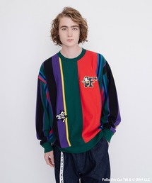 Levi's | LEVI'S(R) x FELIX THE CAT(TM) クルーネックスウェット VERTICAL VARSITY FOREST BIOME(スウェット)