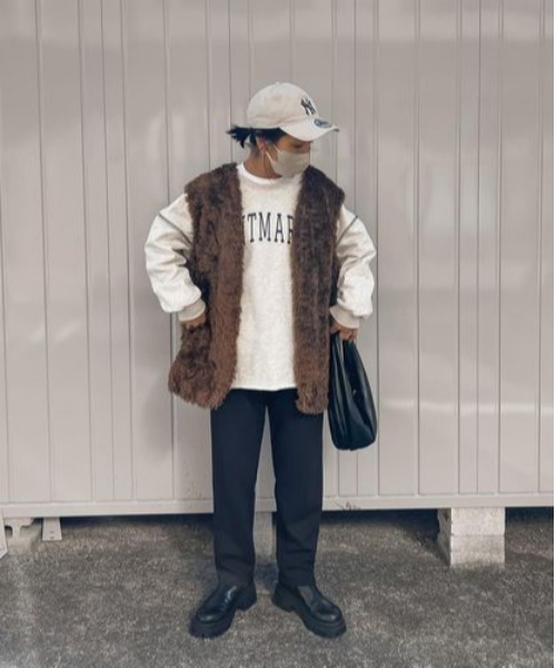 model：H158 着用サイズ：FREE