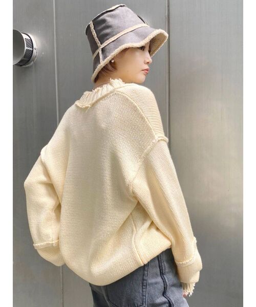 EMODA（エモダ）の「リバーシブルボアハット（ハット・レディース・グレー/ブラック・FREE）」の7枚目の写真