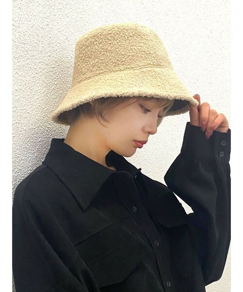 EMODA（エモダ）の「リバーシブルボアハット（ハット・レディース・グレー/ブラック・FREE）」の17枚目の写真