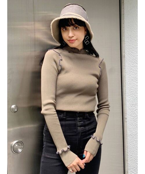 EMODA（エモダ）の「リバーシブルボアハット（ハット・レディース・グレー/ブラック・FREE）」の21枚目の写真