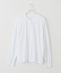 【SAVE KHAKI UNITED】SUPIMA JERSEY HENLEY ロングスリーブTシャツ