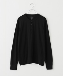 【SAVE KHAKI UNITED】SUPIMA JERSEY HENLEY ロングスリーブTシャツ